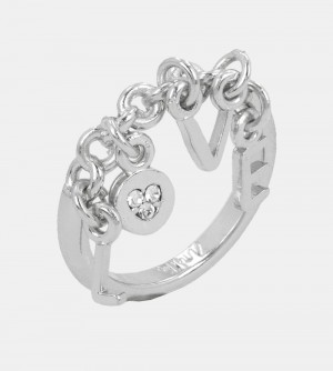 Bijuterii Dama Anekke Silver Plated Ring With Love Letters | 7490-RPXIA