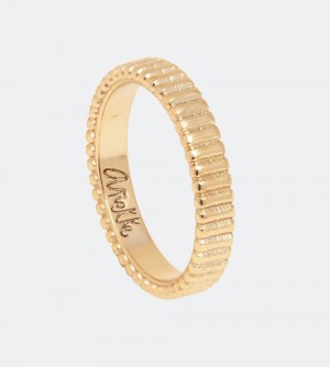 Bijuterii Dama Anekke Textured Gold Ring | 4765-KLOBQ
