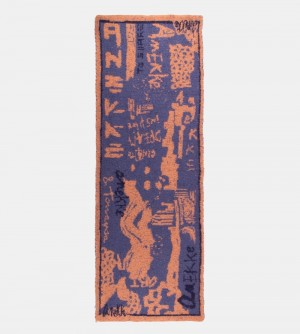 Esarfa Dama Anekke Blue And Terracotta Contemporary Scarf. | 5193-LWSIQ