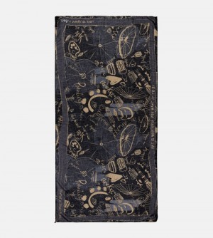 Esarfa Dama Anekke Palette Black Scarf | 0749-FWHQZ