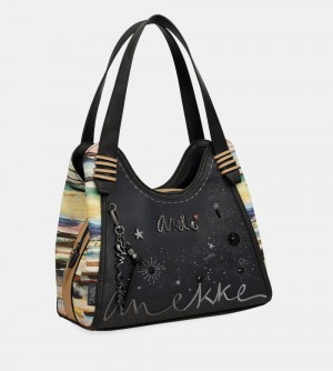 Geanta De Umar Dama Anekke Studio Navy Blue Shoulder Bag | 8014-SCHLF