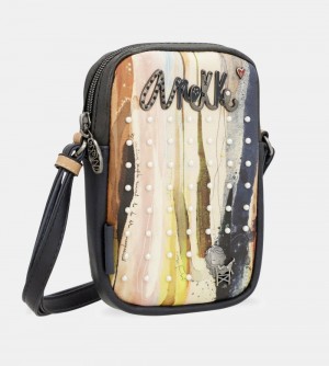 Glasses Cases Dama Anekke Studio Navy Blue Mini Crossbody Bag | 8967-WCQGR