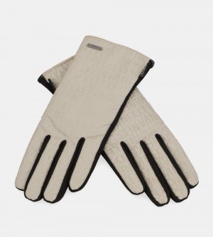 Manusi Dama Anekke Black And Beige Contemporary Gloves | 2518-GDUMK
