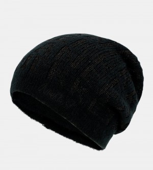 Palarie Dama Anekke Black Contemporary Wool Hat | 8674-TDVKB