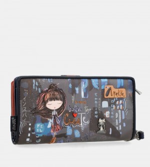 Portofel Dama Anekke Contemporary Large Rfid Wallet Contemporary | 8504-LXNDH