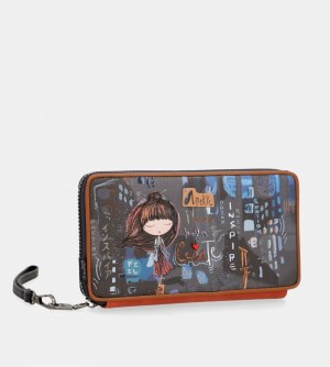 Portofel Dama Anekke Contemporary Rfid Passport Wallet | 5962-EXBWR