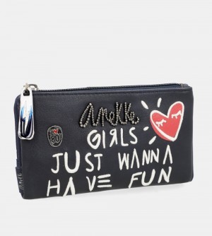 Portofel Dama Anekke Energy Navy Blue Large Wallet | 9217-VNGFU