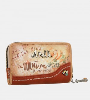 Portofel Dama Anekke Flowers Medium Rfid Wallet | 5632-JRAKW