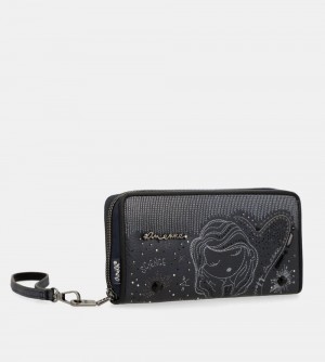 Portofel Dama Anekke Studio Navy Blue Large Rfid Wallet | 5106-ZDHYT
