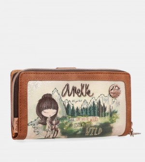 Portofel Dama Anekke The Forest Large Printed Wallet | 1673-DIYAG