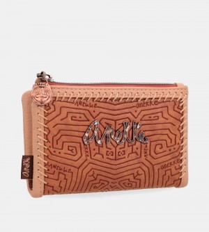 Portofel Dama Anekke Tribe Medium Brown Rfid Wallet | 0594-ZVYBJ