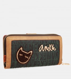 Portofel Dama Anekke Urban Green Large Wallet | 0985-ADFCG
