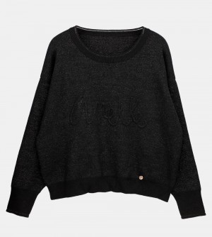 Pulovere Dama Anekke Black Contemporary Sweater | 2439-QKYNM