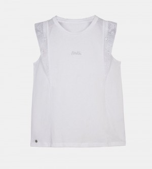 Tricouri Dama Anekke White Tank Top | 0819-CMRLS
